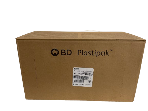BD PLASTIPAK SYRINGE 50 ML (60 ML)  LUER - LOK - 300865