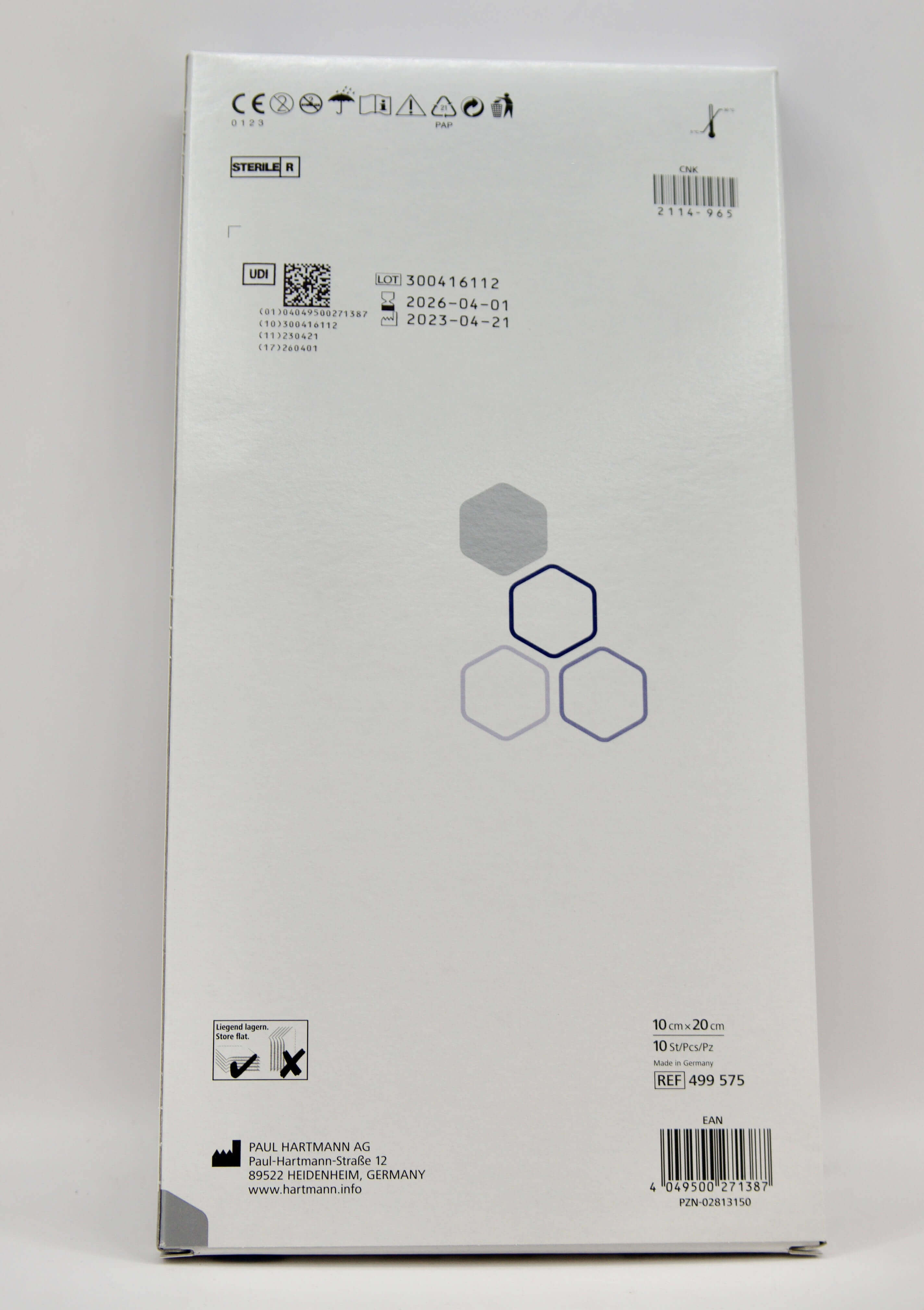 Hartmann  - Autraman Ag - 5 x 5 cm - 10 stuks per doos - 499575