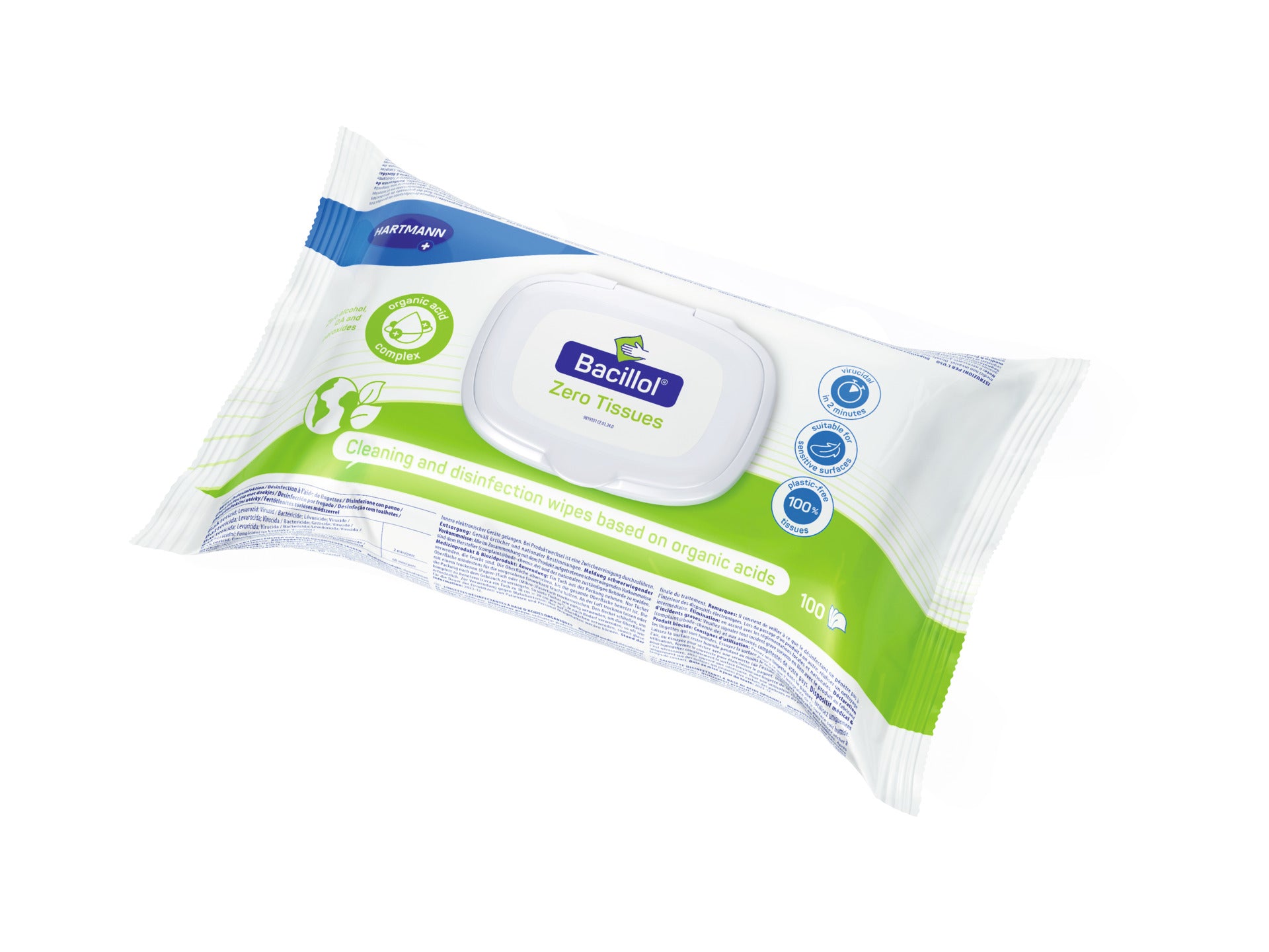 Hartmann - Bacillol Zero Tissues 100 stuks - 981935