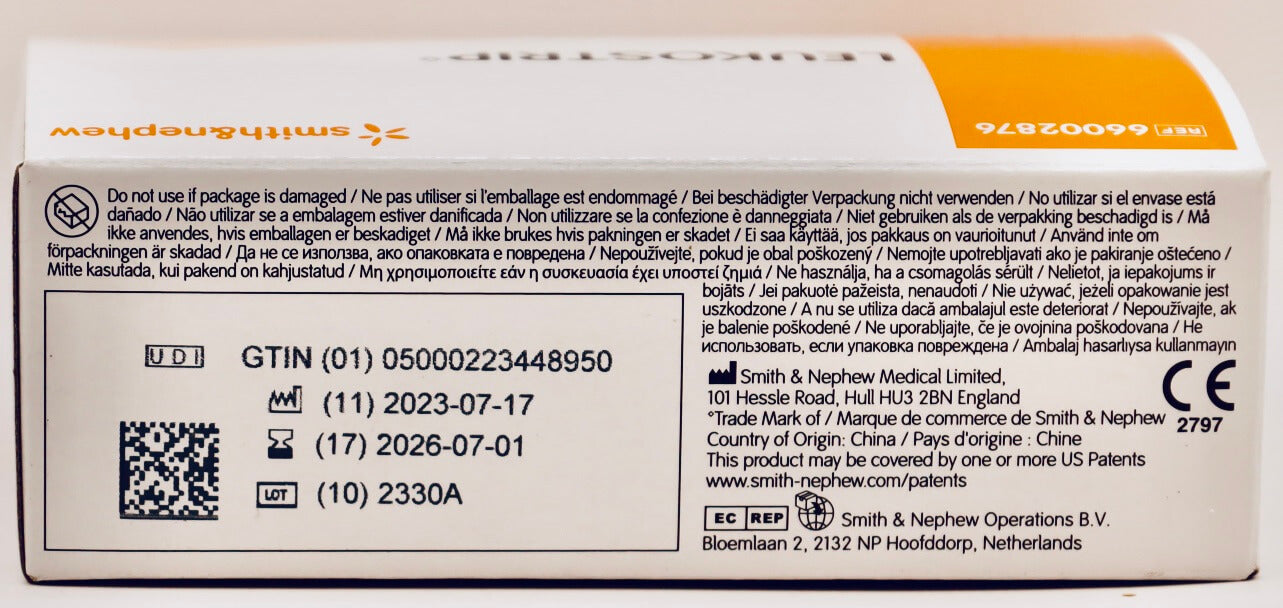 Smith & Nephew - Leukostrip 4 x 38 mm - 50 stuks per doos - 66002876